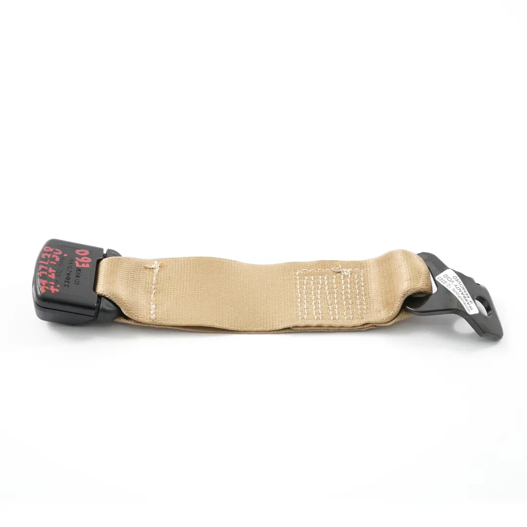 BMW E60 Seat Belt Lower Buckle Rear Centre Middle Beige - SKU 7127438 - Part number 9132810