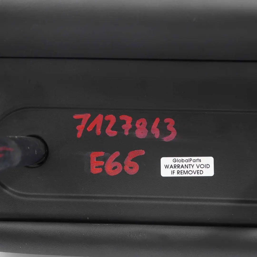 BMW E65 Reposacabezas Asiento Trasero Izquierdo Derecho Funda Cuero Negro - SKU 7127843 - Número de pieza 7127843