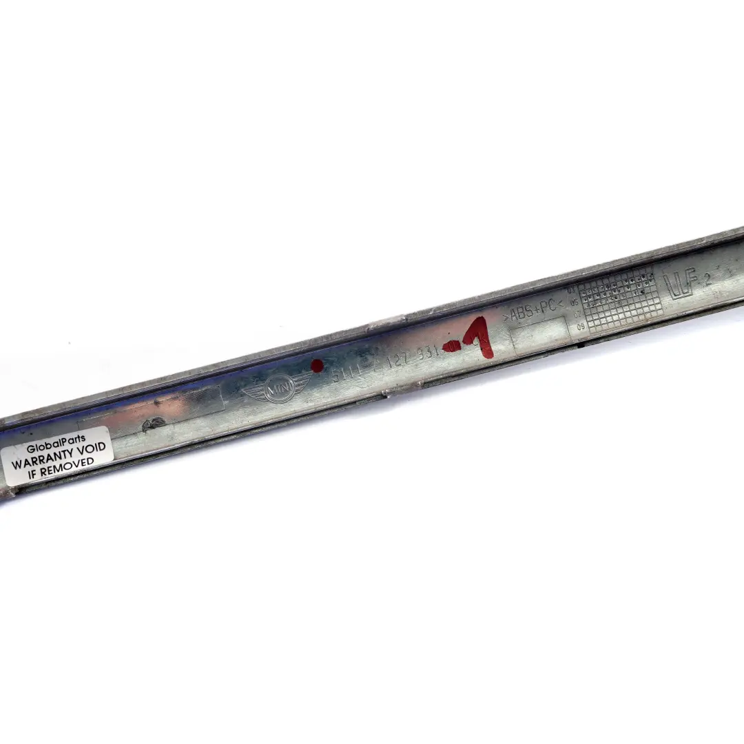Mini R50 R52 R53 Centre Finisher Front Bumper Moulding Trim Chrome - SKU 7127931-1 - Part number 7127931
