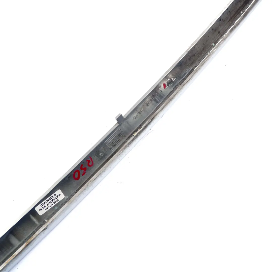 Striscia Gomma Paraurti Mini Cooper R50 Pannello Anteriore Trim Chrome per con numero di parte 7127936 Striscia Gomma Paraurti Mini Cooper R50 Pannello Anteriore Trim Chrome - SKU 7127936 - Numero di parte 7127936