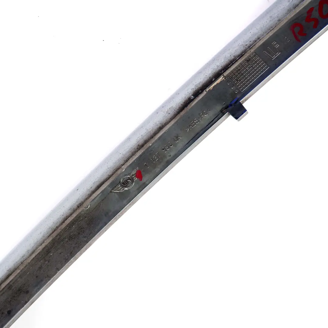  Striscia Gomma Paraurti Mini Cooper R50 Pannello Anteriore Trim Chrome - SKU 7127936 - Numero di parte 7127936