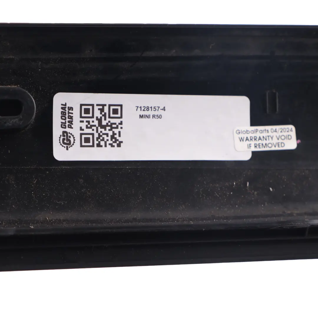 Exterior Column A Cover Pillar Left N/S Front Black to Mini Cooper One R50 R52 R53 with Part number 7128157 Mini Cooper One R50 R52 R53 Exterior Column A Cover Pillar Left N/S Front Black - SKU 7128157-4 - Part number 7128157