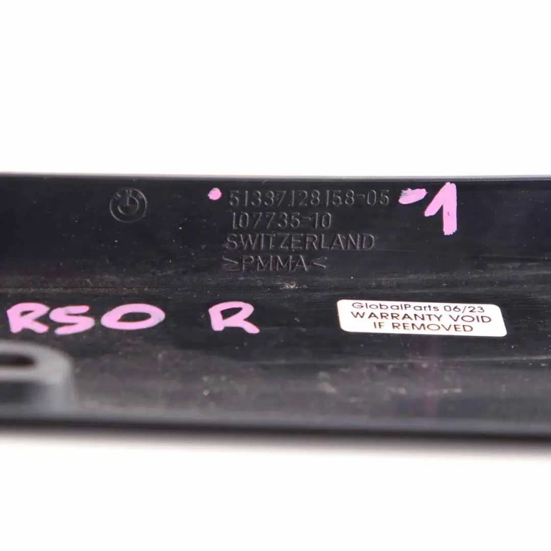 Copertura Finestrino Colonna A Destra Glanzschwarz Nero Lucido per Mini R50 R53 con numero di parte 7128158 Mini R50 R53 Copertura Finestrino Colonna A Destra Glanzschwarz Nero Lucido - SKU 7128158-3 - Numero di parte 7128158