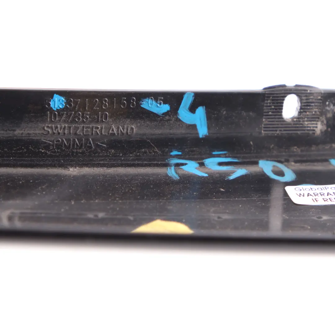 Mini R50 R53 Housse fenêtre latérale Colonne droite Glanzschwarz Noir Gloss - SKU 7128158-4 - Numéro de pièce 7128158
