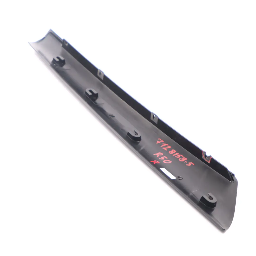 Mini R50 R52 R53 Column A Window Cover Side Right O/S Glanzschwarz Black Gloss - SKU 7128158-5 - Part number 7128158