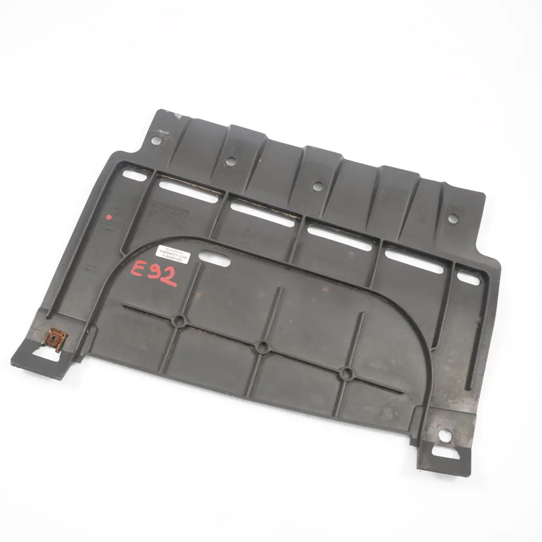 Bumper Bottom Lower Center Guide Trim Panel to BMW E92 E93 Rear with Part number 7128248 BMW E92 E93 Rear Bumper Bottom Lower Center Guide Trim Panel - SKU 7128248 - Part number 7128248