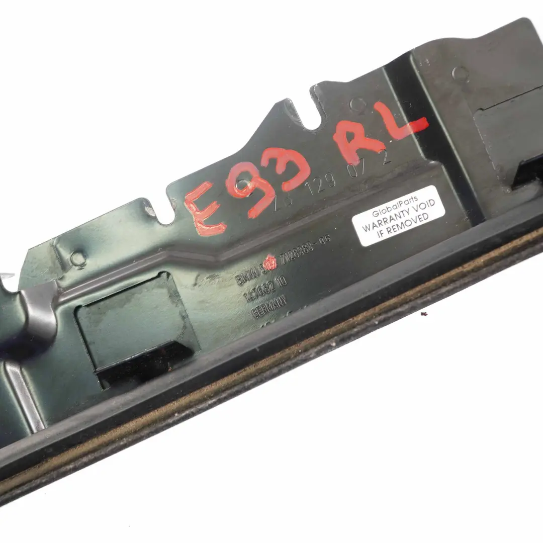 BMW 3 Series E93 Quarter Window Connection Angle Trim With Seal Rear Left N/S - SKU 7128383 - Part number 7128383