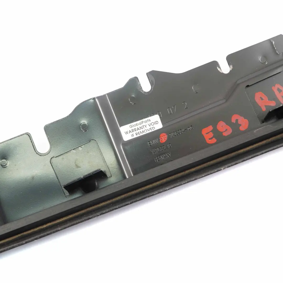 BMW 3 Series E93 E93N Right Rear Quarter Window Connection Angle Trim - SKU 7128384 - Part number 7128384