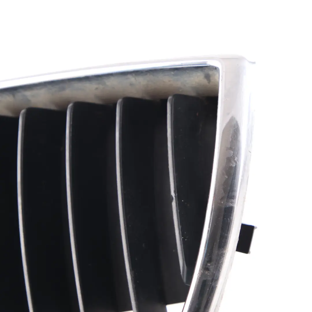 BMW E81 E87 Front Bumper Left Trim Panel Kidney Grille N/O/S Chrome - SKU 7128613-2 - Part number 7128613