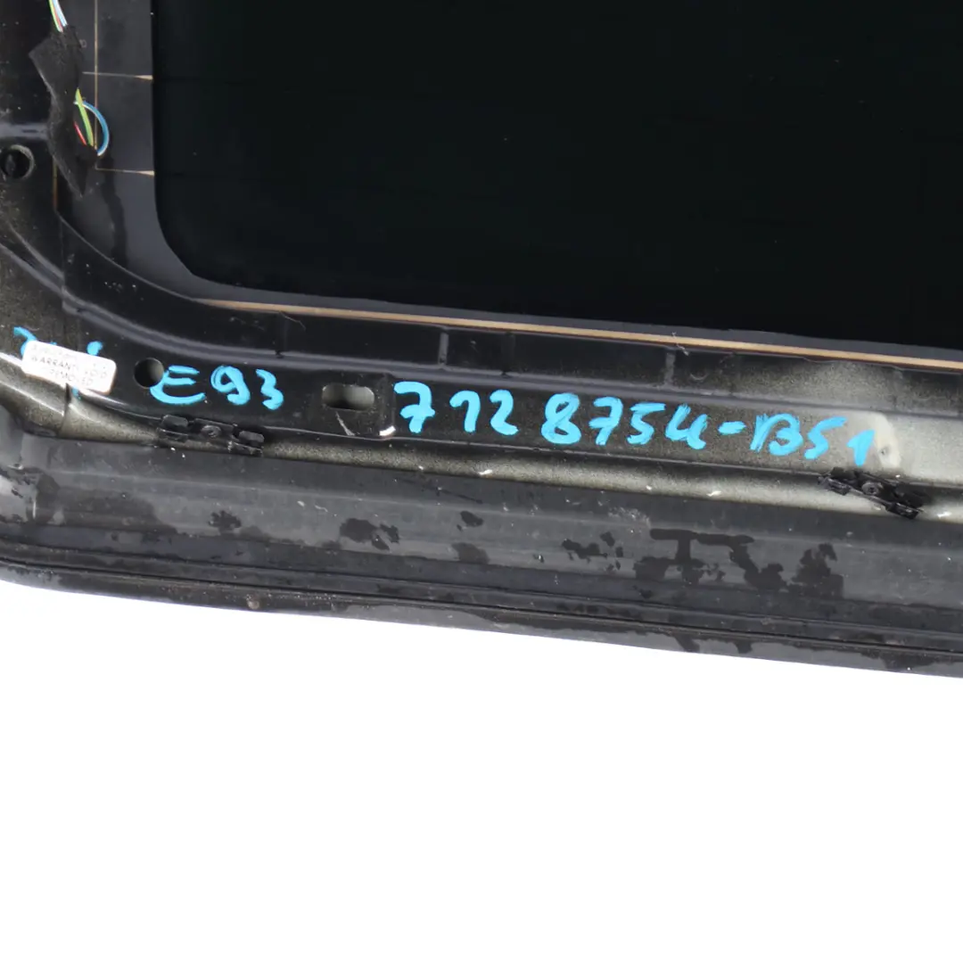 BMW E93 F33 Folding Top Hardtop Roof Shell Rear Window Black Sapphire - 475 - SKU 7128754-BS1 - Part number 7128754