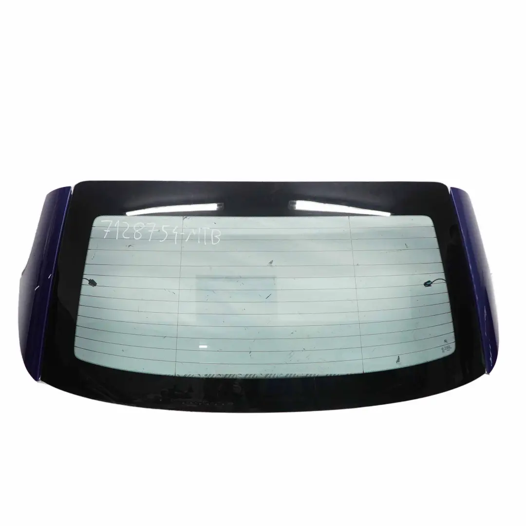 Window BMW E93 F33 Folding Top Hardtop Roof Shell Montegoblau Blue - A51 to Rear with Part number 7128754 Rear Window BMW E93 F33 Folding Top Hardtop Roof Shell Montegoblau Blue - A51 - SKU 7128754-MTB - Part number 7128754