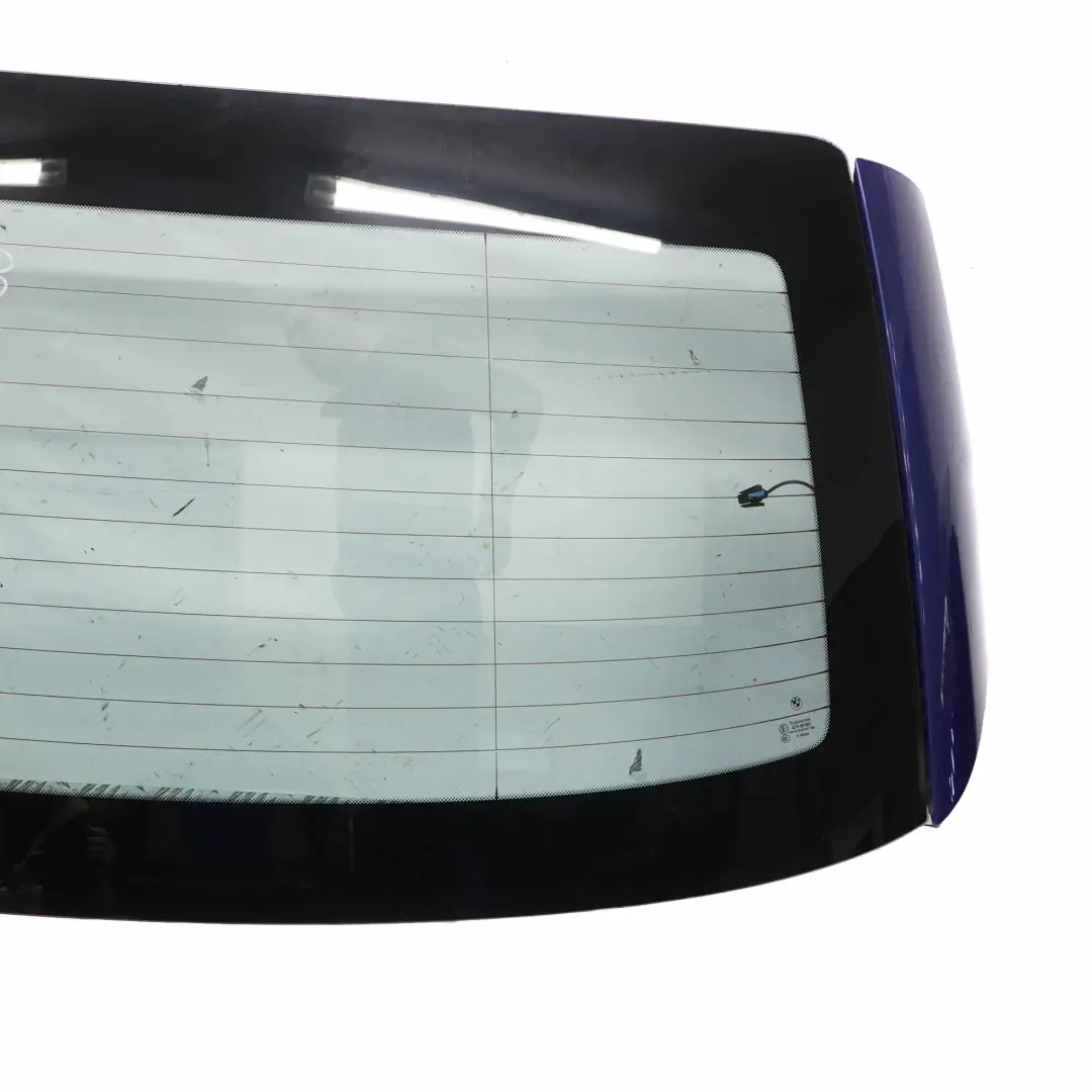 Window BMW E93 F33 Folding Top Hardtop Roof Shell Montegoblau Blue - A51 to Rear with Part number 7128754 Rear Window BMW E93 F33 Folding Top Hardtop Roof Shell Montegoblau Blue - A51 - SKU 7128754-MTB - Part number 7128754