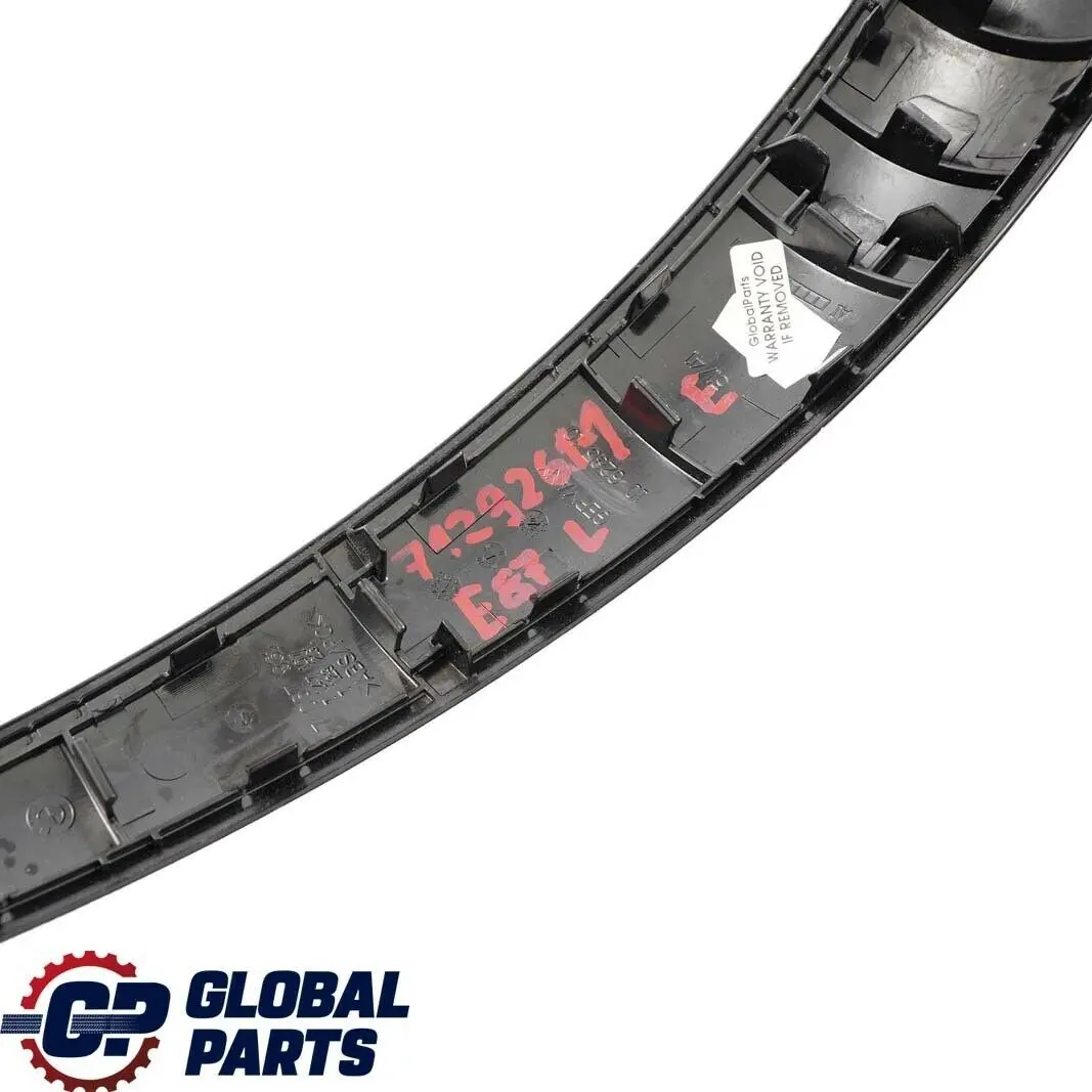 BMW E87 Apertura Maniglia Porta Interna Gomera Nero SX - SKU 7129261-1 - Numero di parte 7129261