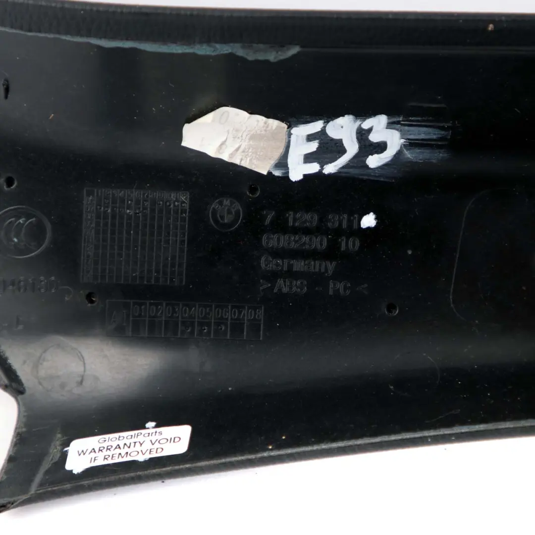 Apertura Pilastro SX Carbonio Black Nero per BMW E93 con numero di parte 7129311 BMW E93 Apertura Pilastro SX Carbonio Black Nero - SKU 7129311 - Numero di parte 7129311