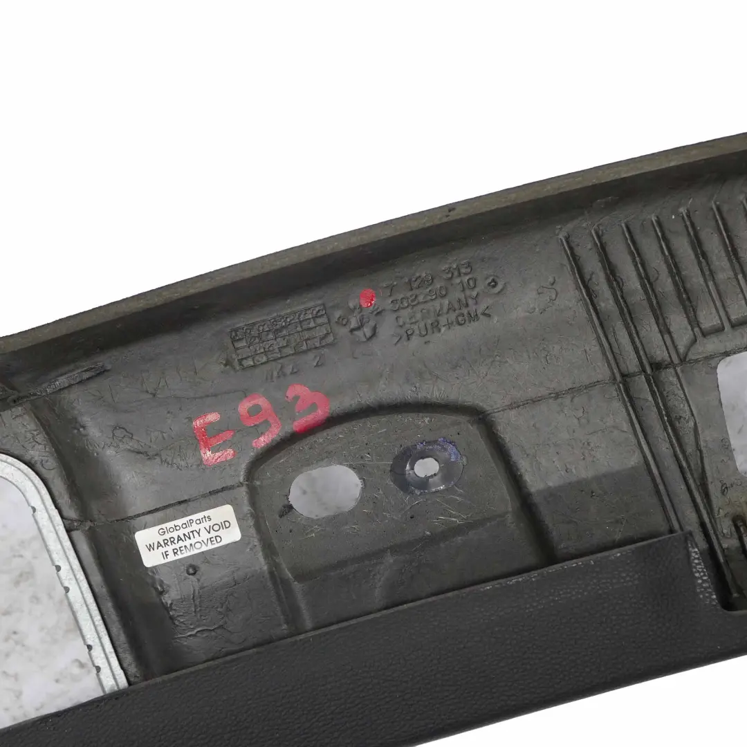 Reihe E93 Cabrio Windlauf Blende Abdeckung Oben Black Schwarz für BMW 3 mit Teilenummer 7129313 BMW 3 Reihe E93 Cabrio Windlauf Blende Abdeckung Oben Black Schwarz - SKU 7129313 - Teilenummer 7129313