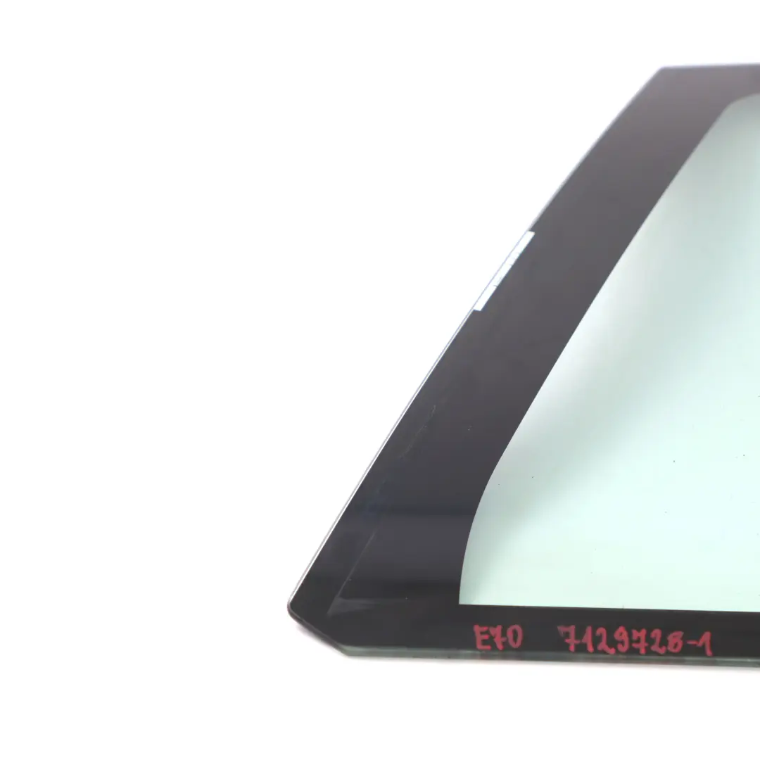 BMW X5 E70 Side Fixed Window Glass Green Door Rear Right O/S AS2 - SKU 7129728-1 - Part number 7129728