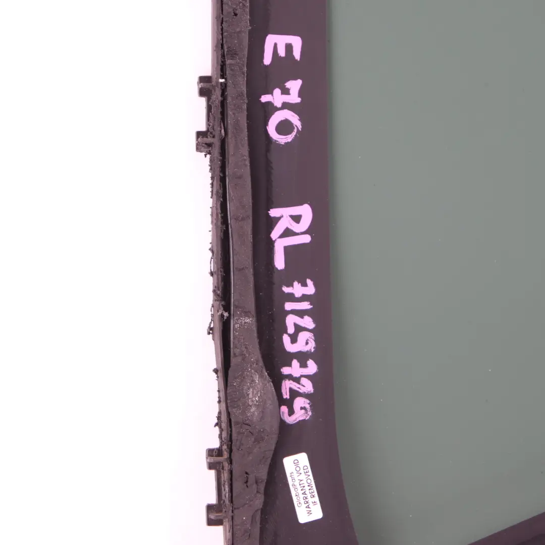 Side Window Tinted Glass Door Rear Left N/S AS3 Black to BMW X5 E70 with Part number 7129729 BMW X5 E70 Side Window Tinted Glass Door Rear Left N/S AS3 Black - SKU 7129729 - Part number 7129729