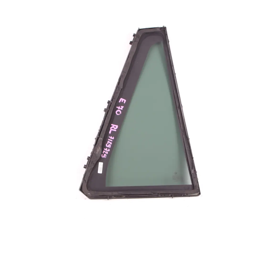 BMW X5 E70 Side Window Tinted Glass Door Rear Left N/S AS3 Black - SKU 7129729 - Part number 7129729