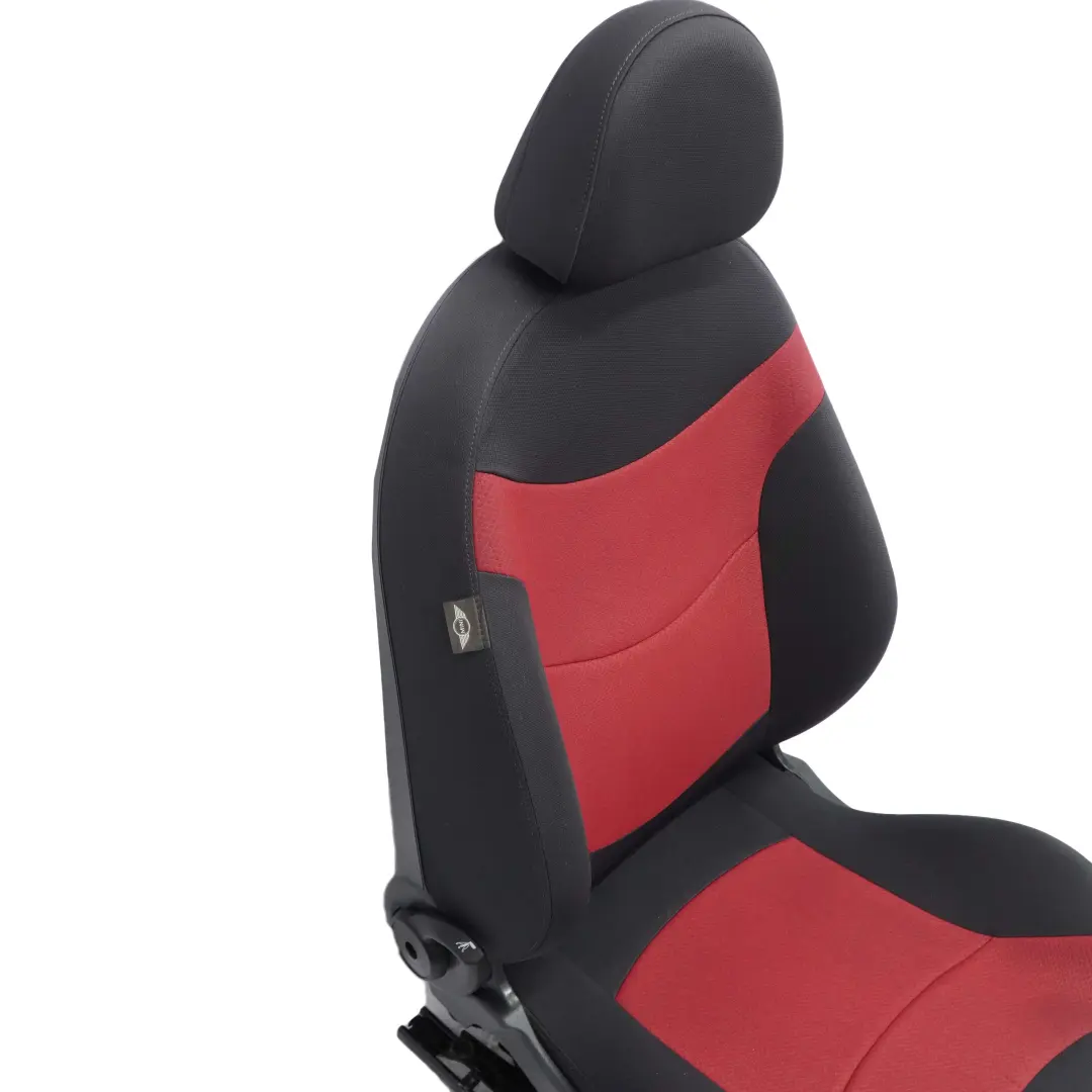 Mini R50 R52 Cabriolet Siège Sport Avant Gauche Tissu Molette Tartan Rouge - SKU 7130073 - Numéro de pièce 7130073