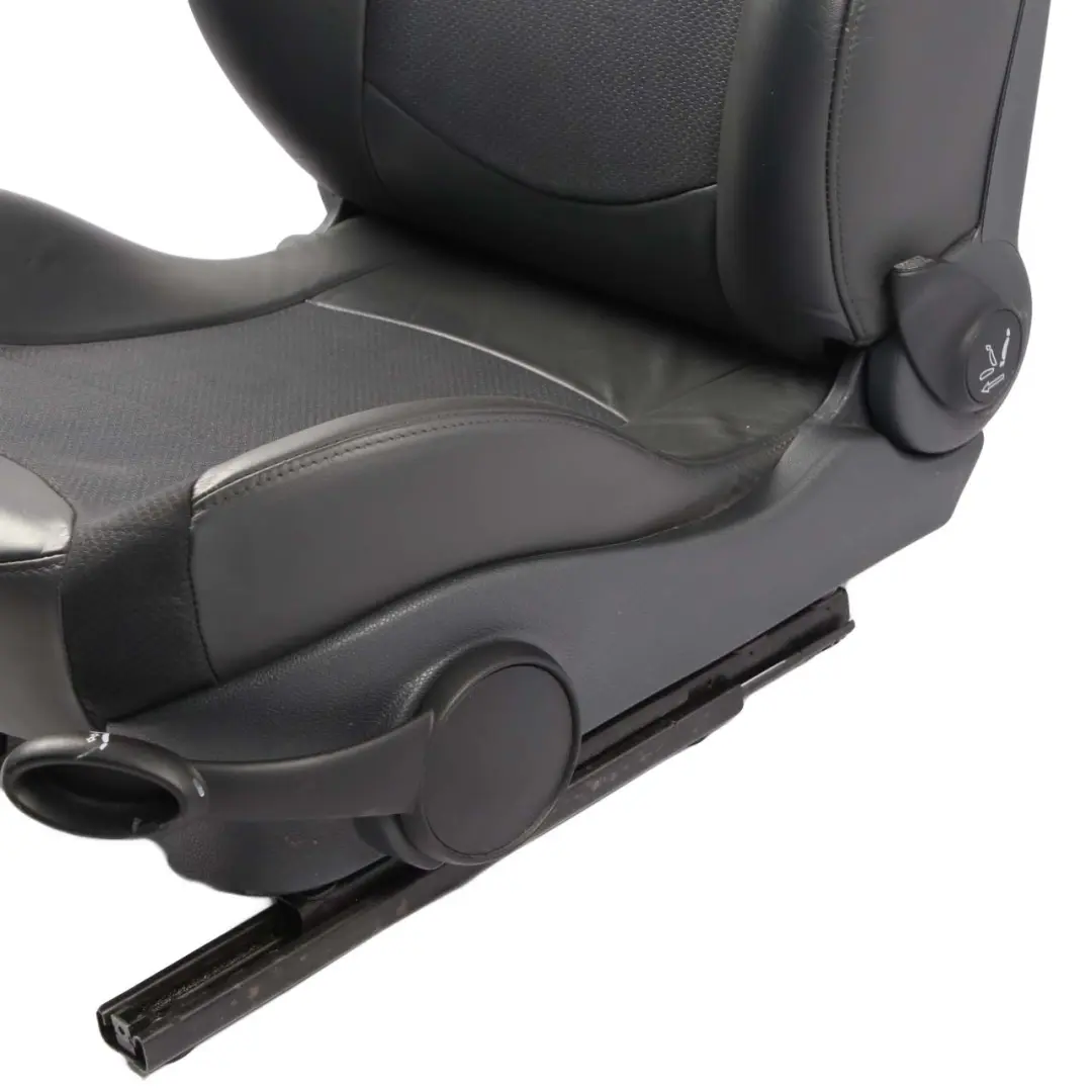 Mini Cooper One R52 Cabrio Front Left N/S Cloth / Leather Seat Panther Black - SKU 7130083 - Part number 7130083