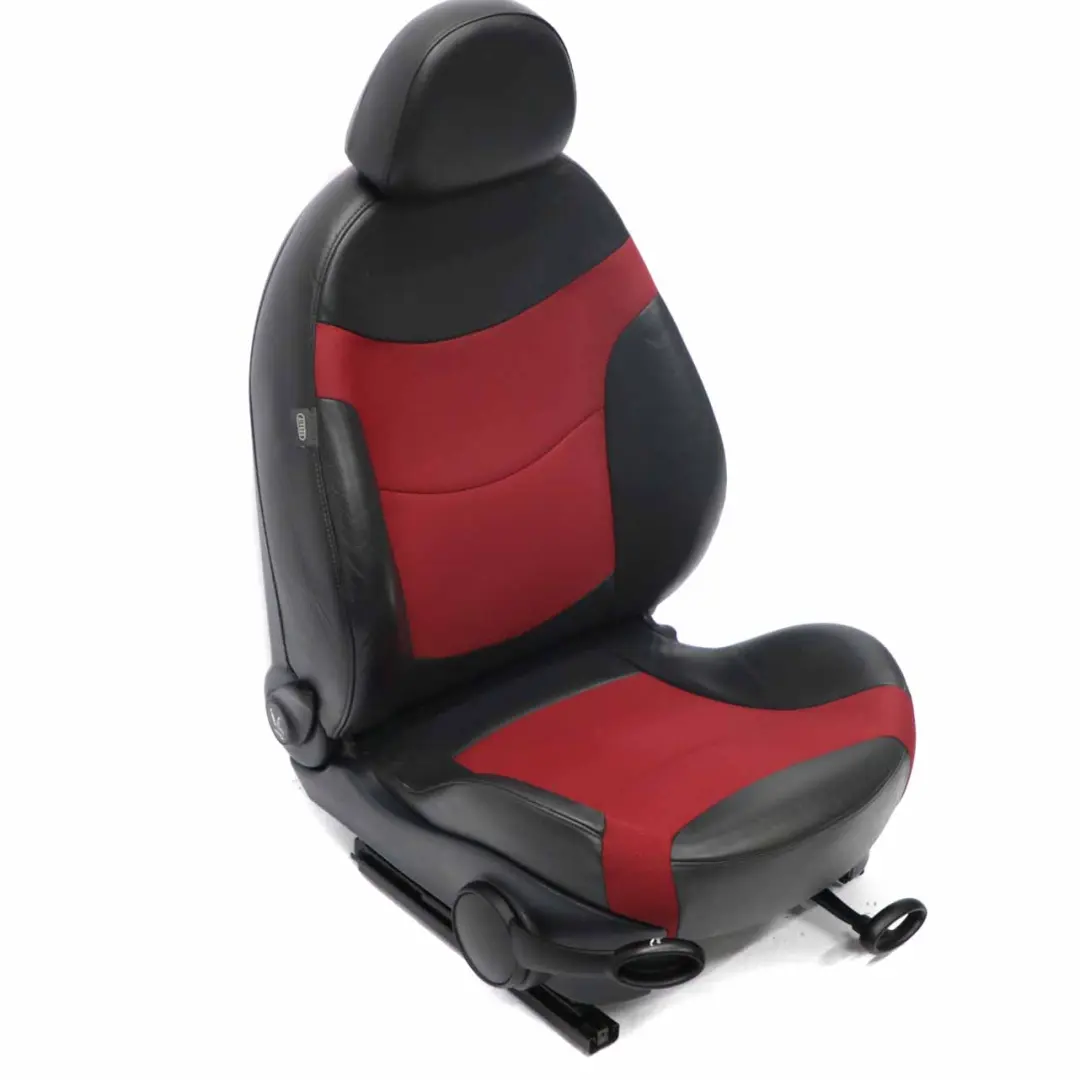 Mini Cooper One R50 R52 Tessuto / Pelle Anteriore Destra Sedile Sportivo Rosso - SKU 7130086 - Numero di parte 7130086