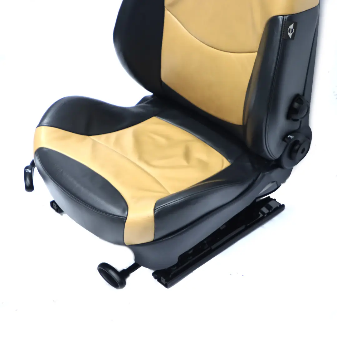 Siège avant Mini Cooper One R50 R53 Sport Droit Cuir Cordoba Beige pour à propos du numéro de pièce 7130094 Siège avant Mini Cooper One R50 R53 Sport Droit Cuir Cordoba Beige - SKU 7130094 - Numéro de pièce 7130094