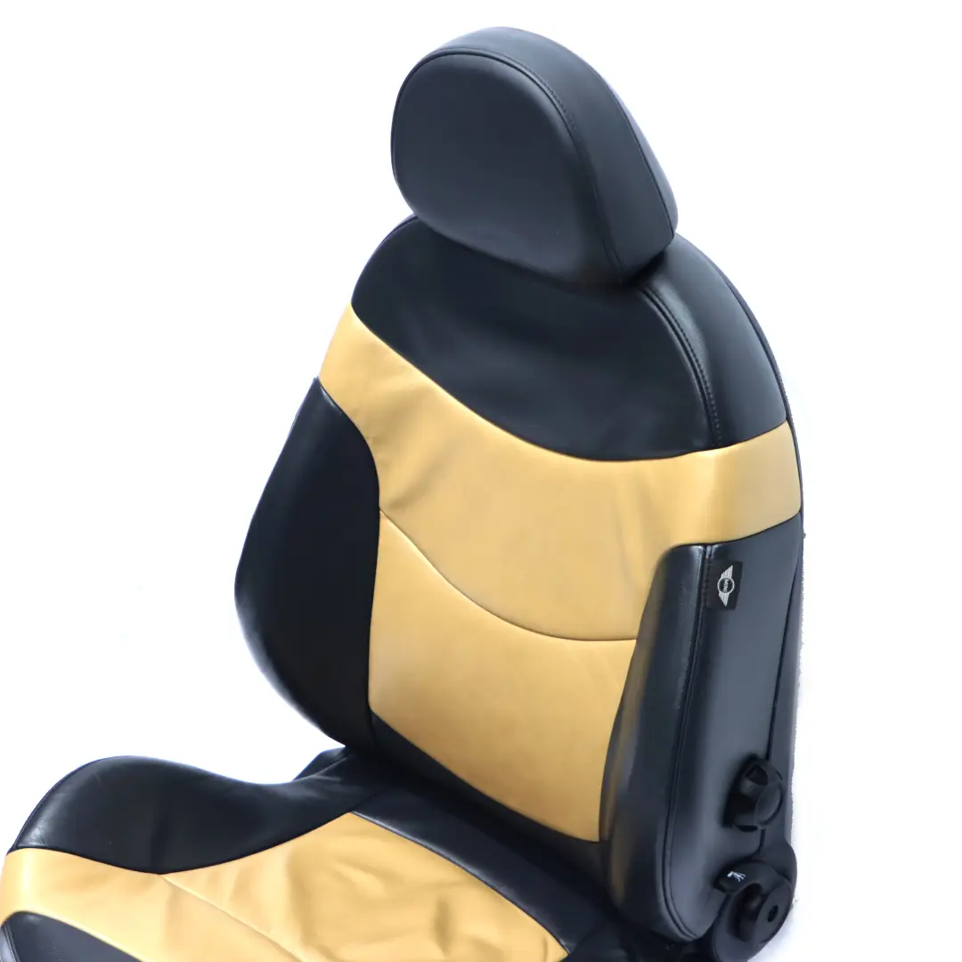 Front Seat Mini Cooper One R50 R53 Sport Right O/S Leather Cordoba Beige to with Part number 7130094 Front Seat Mini Cooper One R50 R53 Sport Right O/S Leather Cordoba Beige - SKU 7130094 - Part number 7130094