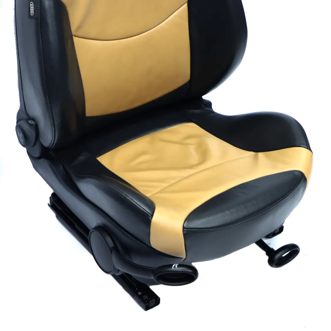 Siège avant Mini Cooper One R50 R53 Sport Droit Cuir Cordoba Beige pour à propos du numéro de pièce 7130094 Siège avant Mini Cooper One R50 R53 Sport Droit Cuir Cordoba Beige - SKU 7130094 - Numéro de pièce 7130094