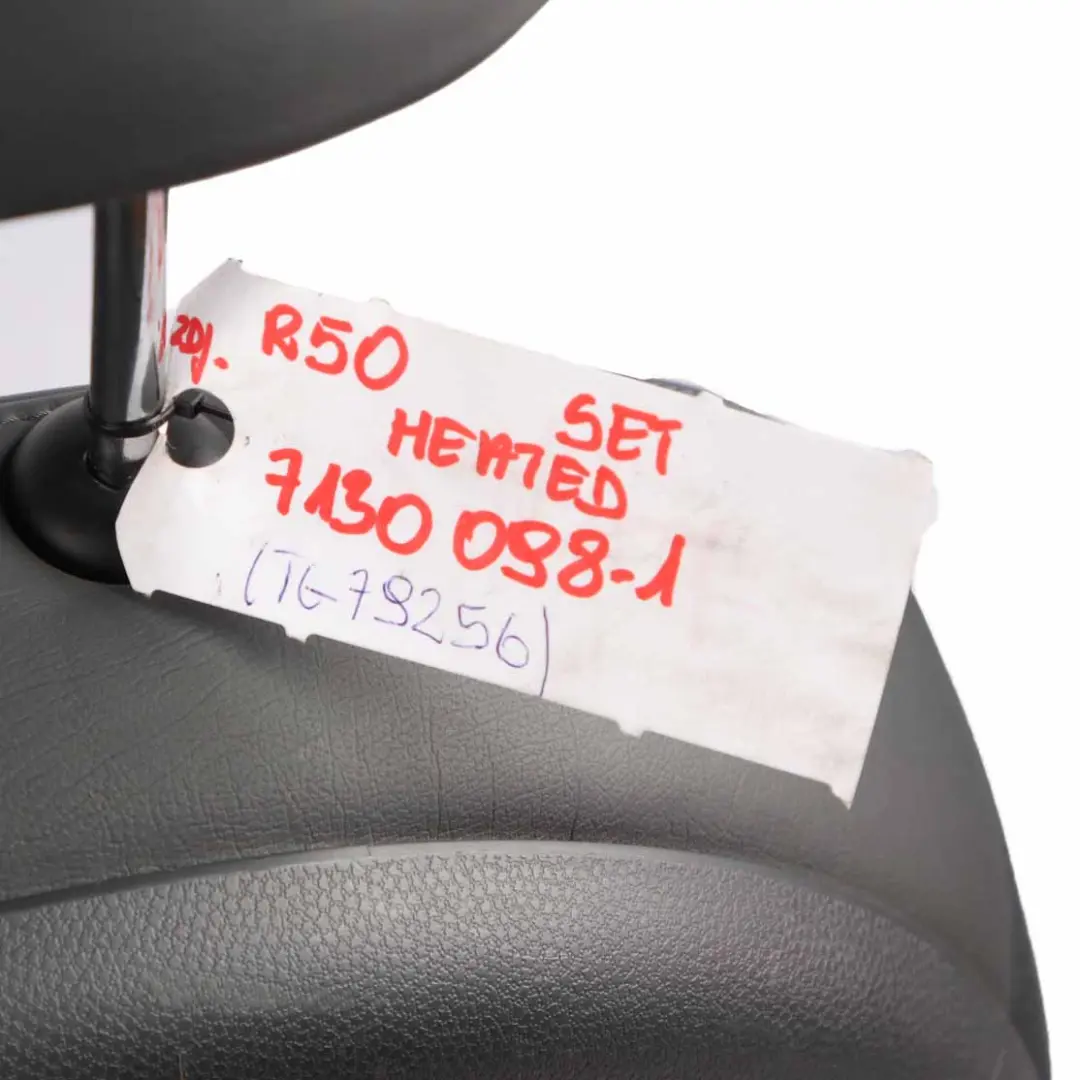 Seats Mini R50 R53 Sport Heated Cloth Fabric / Leather Molette Front Left Right to with Part number 7130098 Seats Mini R50 R53 Sport Heated Cloth Fabric / Leather Molette Front Left Right - SKU 7130098-1 - Part number 7130098
