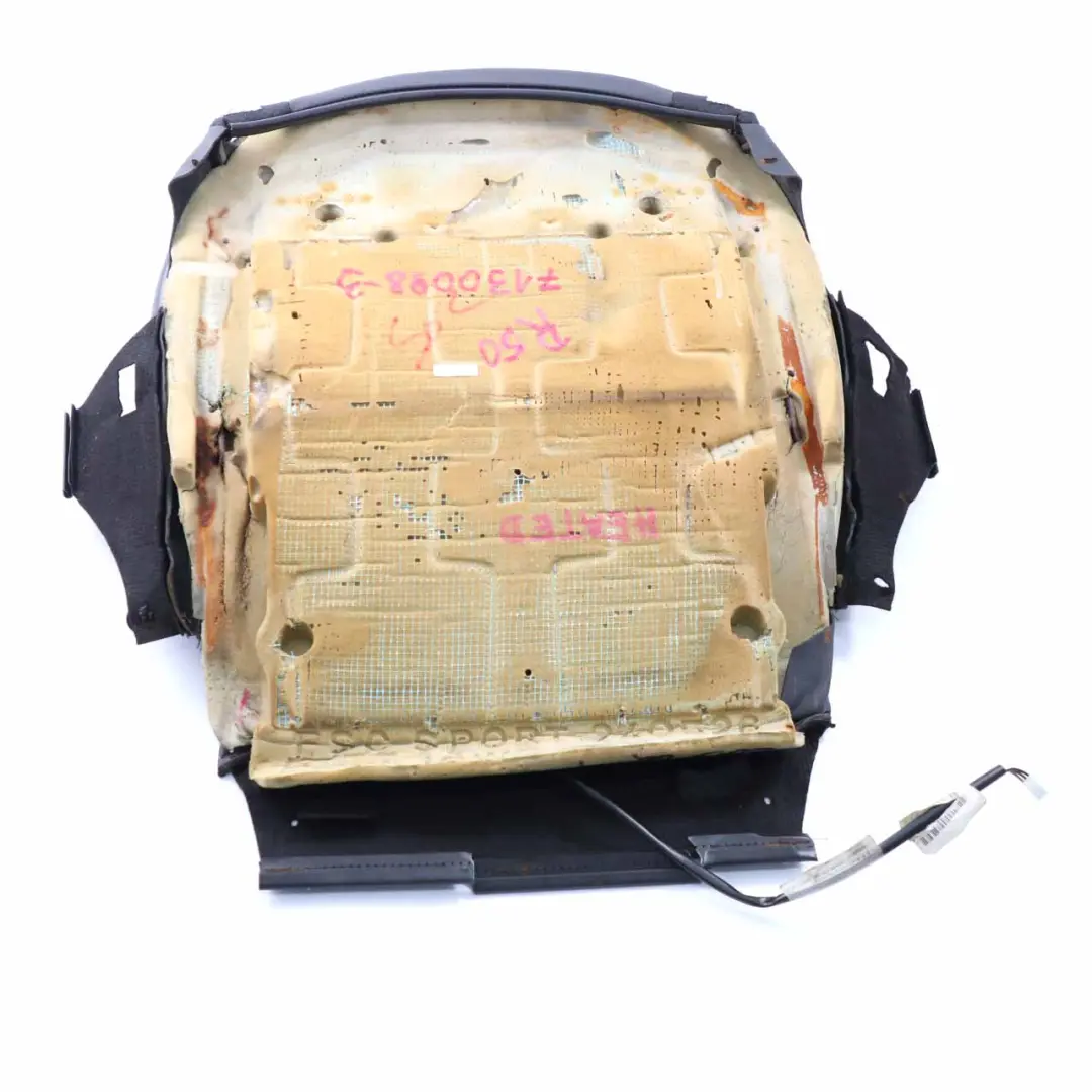 Front Sport Seat Cover Left Right N/O/S Heated Panther Black to Mini R50 R53 with Part number 7130098 Mini R50 R53 Front Sport Seat Cover Left Right N/O/S Heated Panther Black - SKU 7130098-3 - Part number 7130098