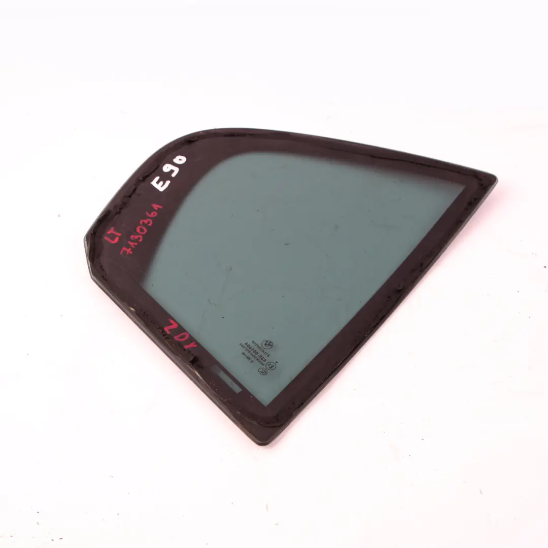 Puerta Fija Ventana Lateral Cristal AS3 Trasero Izquierdo para BMW E90 LCI con número de pieza 7130361 BMW E90 LCI Puerta Fija Ventana Lateral Cristal AS3 Trasero Izquierdo - SKU 7130361 - Número de pieza 7130361