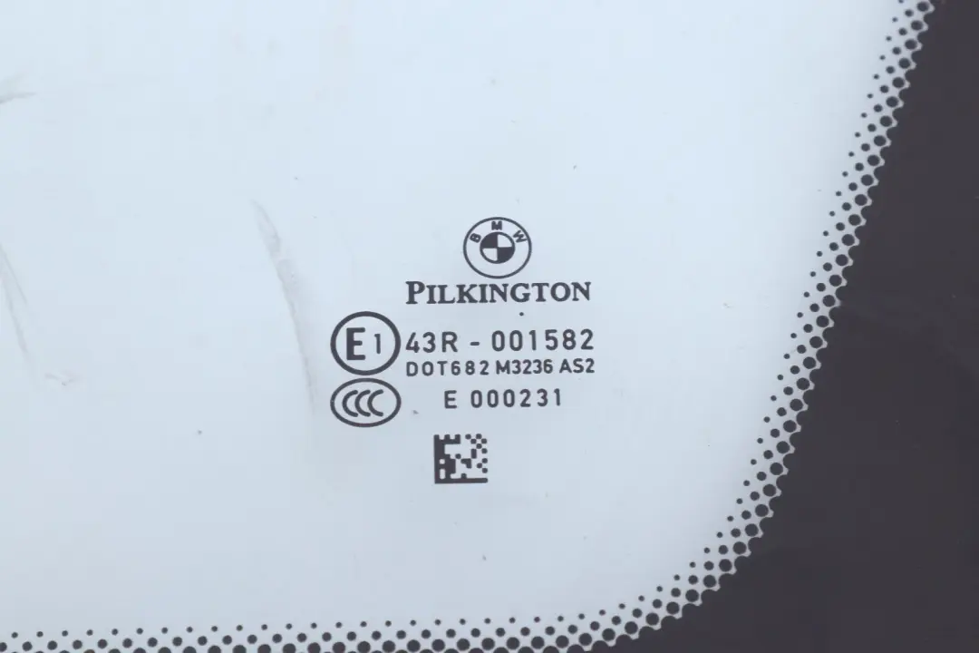 BMW E91 Touring Side Window Glass Green AS2 Glazing Rear Right O/S Chrome - SKU 7130368 - Part number 7130368