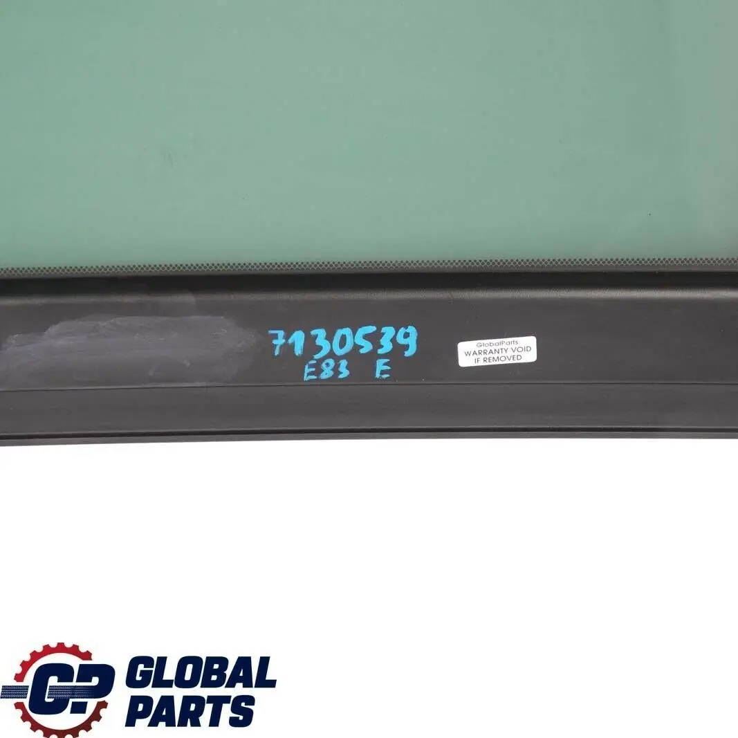 Sunroof Sliding Roof Front Tinted Window Glass Cover AS3 to BMW X3 Series E83 with Part number 7130539 BMW X3 Series E83 Sunroof Sliding Roof Front Tinted Window Glass Cover AS3 - SKU 7130539 - Part number 7130539