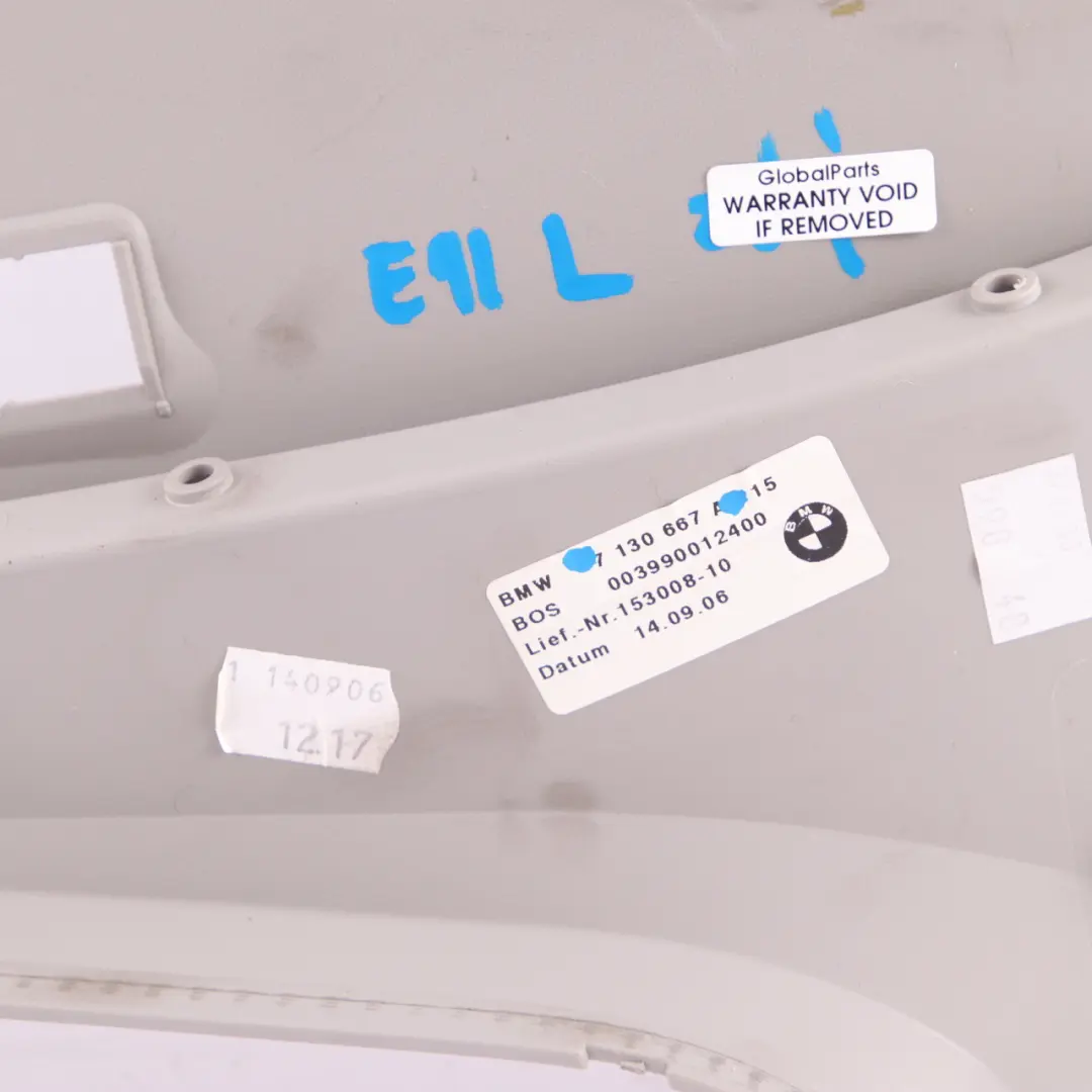 BMW 3er E91 LCI Abdeckung Säule D Trim Grau Grau Links - SKU 7130667 - Teilenummer 9151705
