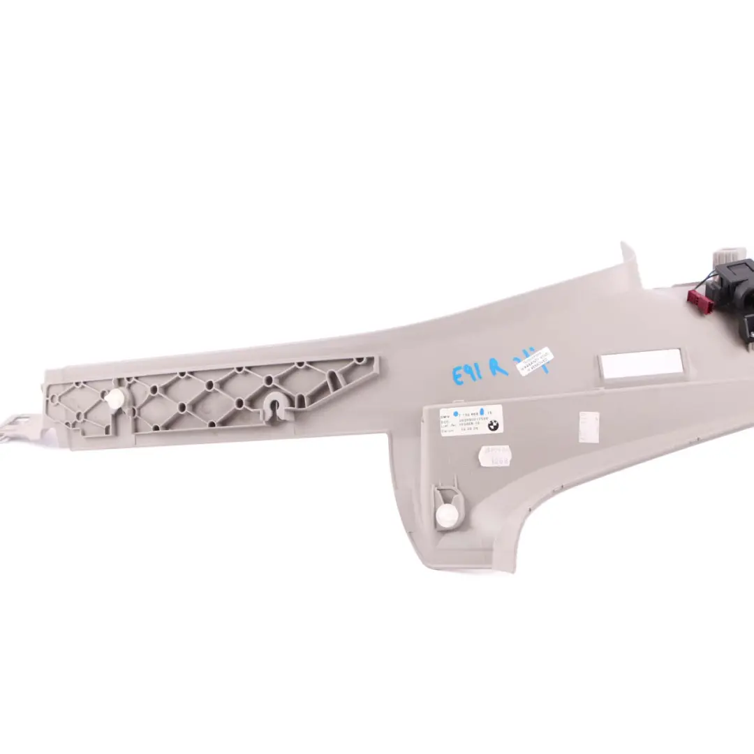 Column D Trim Grey Right O/S Rear to BMW E91 LCI Cover with Part number 7130668 BMW E91 LCI Cover Column D Trim Grey Right O/S Rear - SKU 7130668 - Part number 7130668