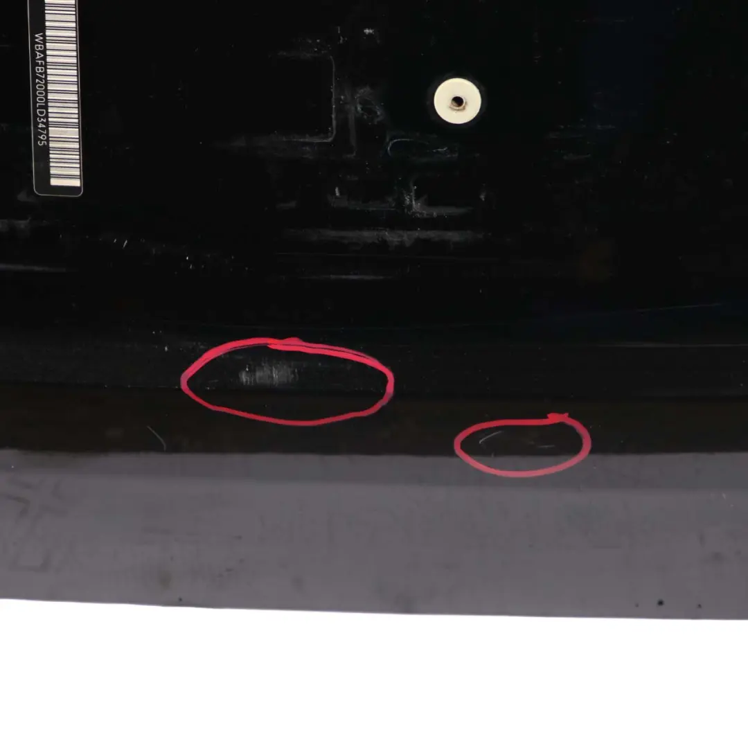  £BMW X5 E53 Trunk Lid Bottom Lower Boot Tailgate Black Sapphire Metallic - 475 - SKU 7130827-BS4 - Part number 7130827