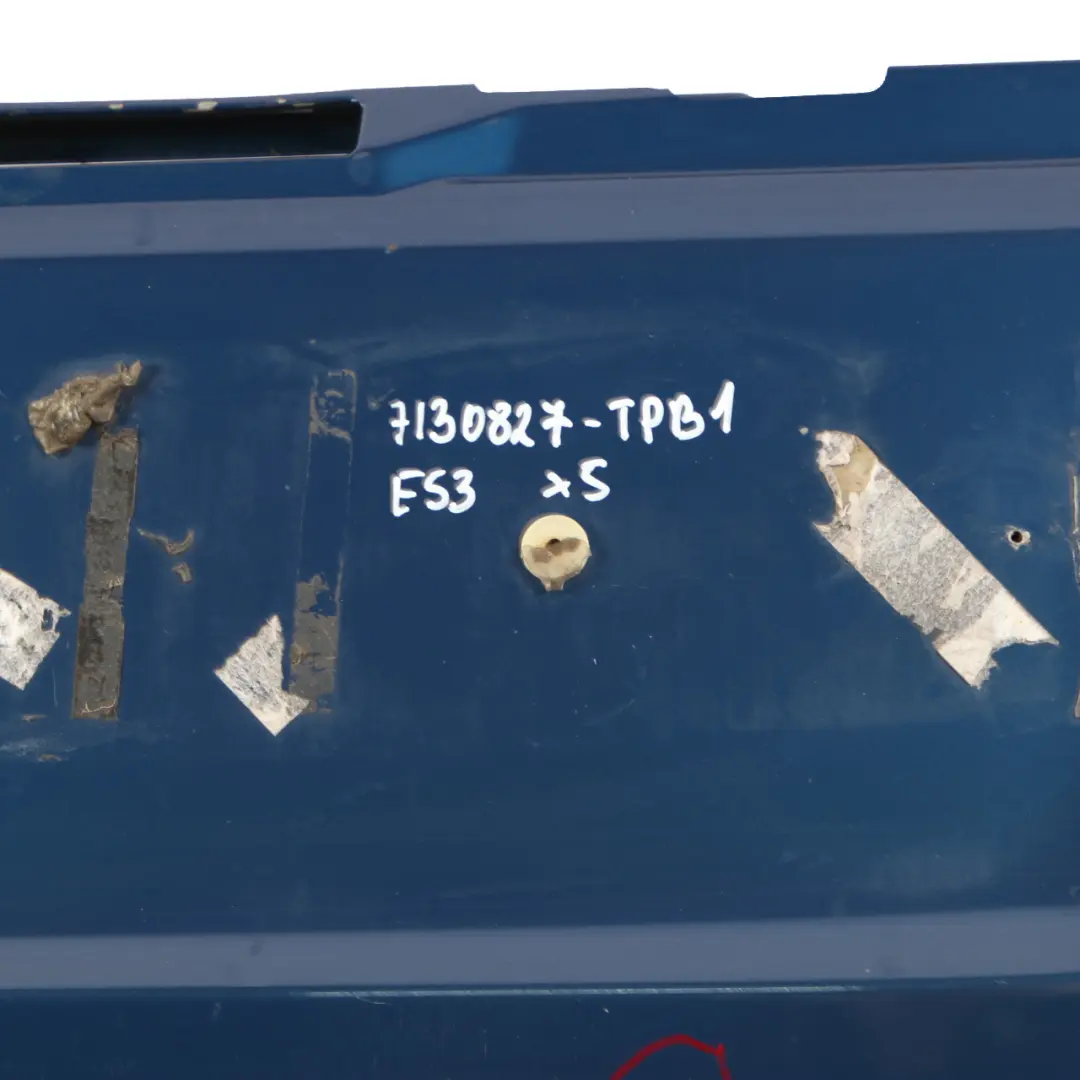 Boot Trunk Lid Tailgate Bottom Lower Topasblau Blue Metallic - 364 to BMW X5 E53 with Part number 7130827 BMW X5 E53 Boot Trunk Lid Tailgate Bottom Lower Topasblau Blue Metallic - 364 - SKU 7130827-TPB1 - Part number 7130827