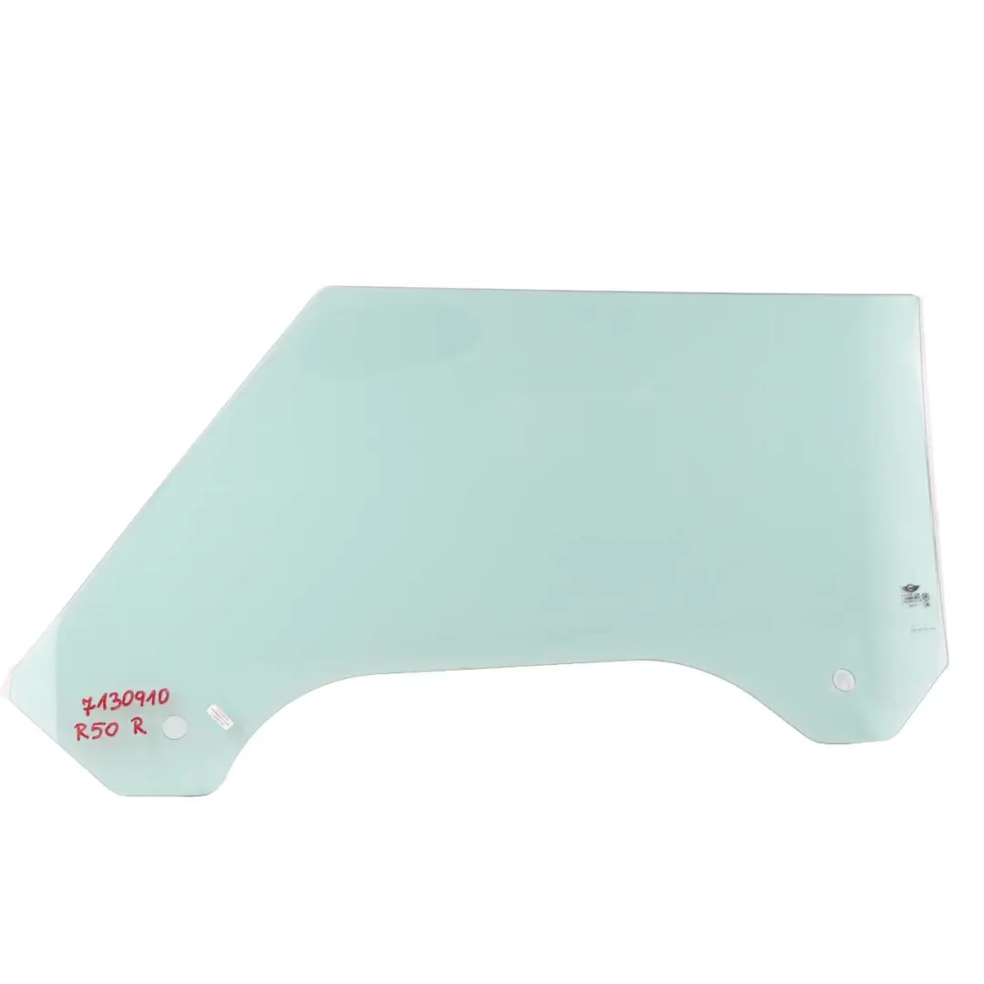 Vetro del finestrino della porta verde anteriore destro AS2 per Mini R50 R52 R53 con numero di parte 7130910 Mini R50 R52 R53 Vetro del finestrino della porta verde anteriore destro AS2 - SKU 7130910 - Numero di parte 7130910
