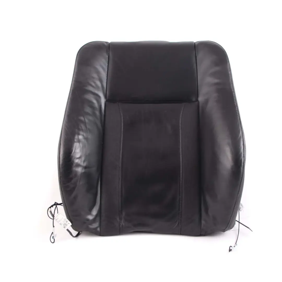 BMW X5 E53 Heated Front Sport Seat Backrest Cover Black Leather Walknappa - SKU 7131094 - Part number 7131094