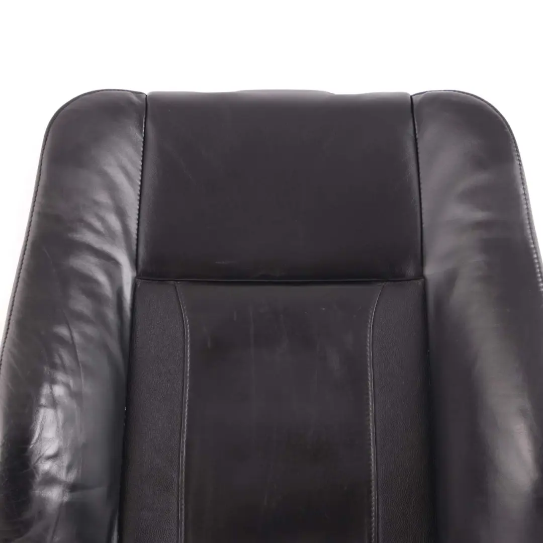 BMW X5 E53 Heated Front Sport Seat Backrest Cover Black Leather Walknappa - SKU 7131094 - Part number 7131094