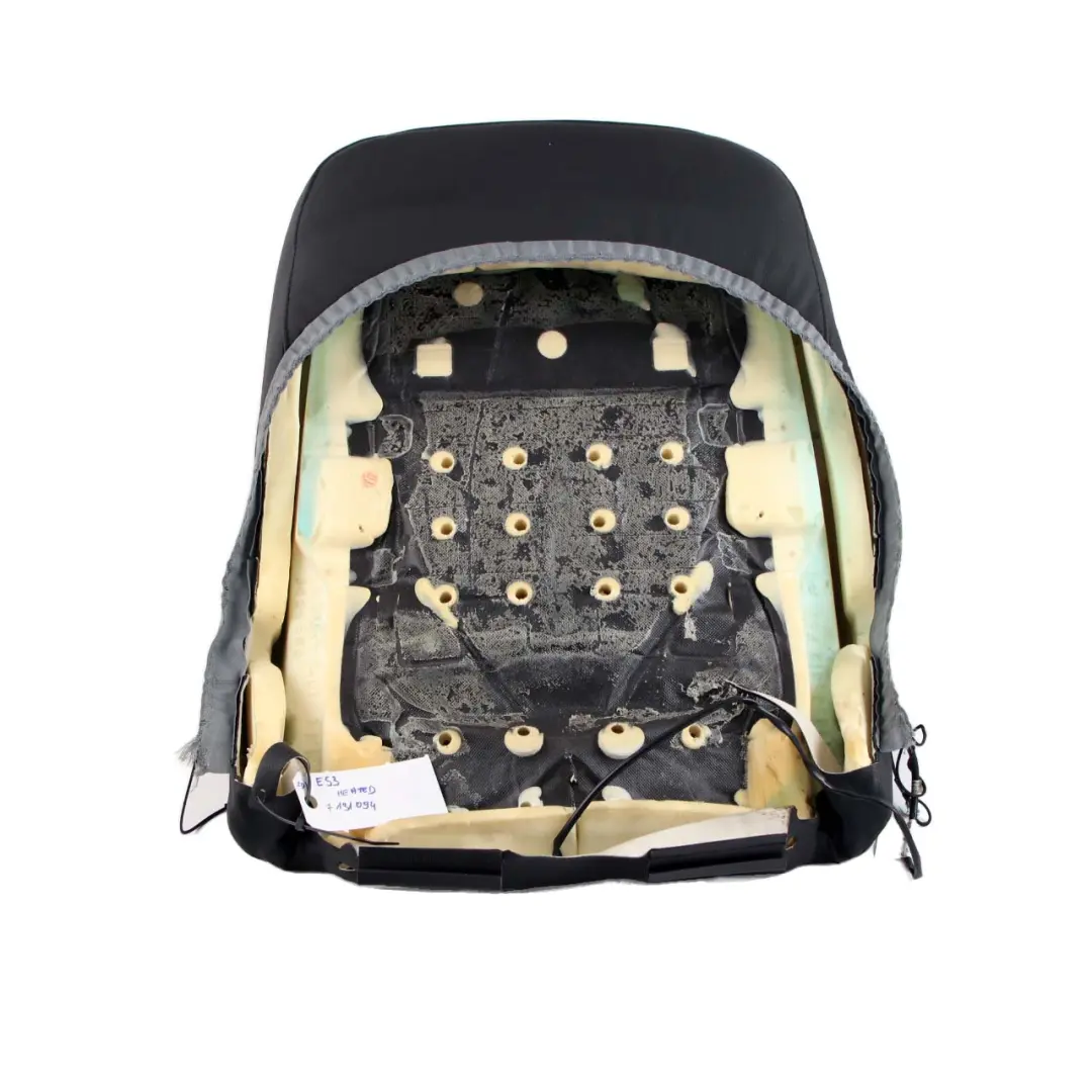 Heated Front Sport Seat Backrest Cover Black Leather Walknappa to BMW X5 E53 with Part number 7131094 BMW X5 E53 Heated Front Sport Seat Backrest Cover Black Leather Walknappa - SKU 7131094 - Part number 7131094