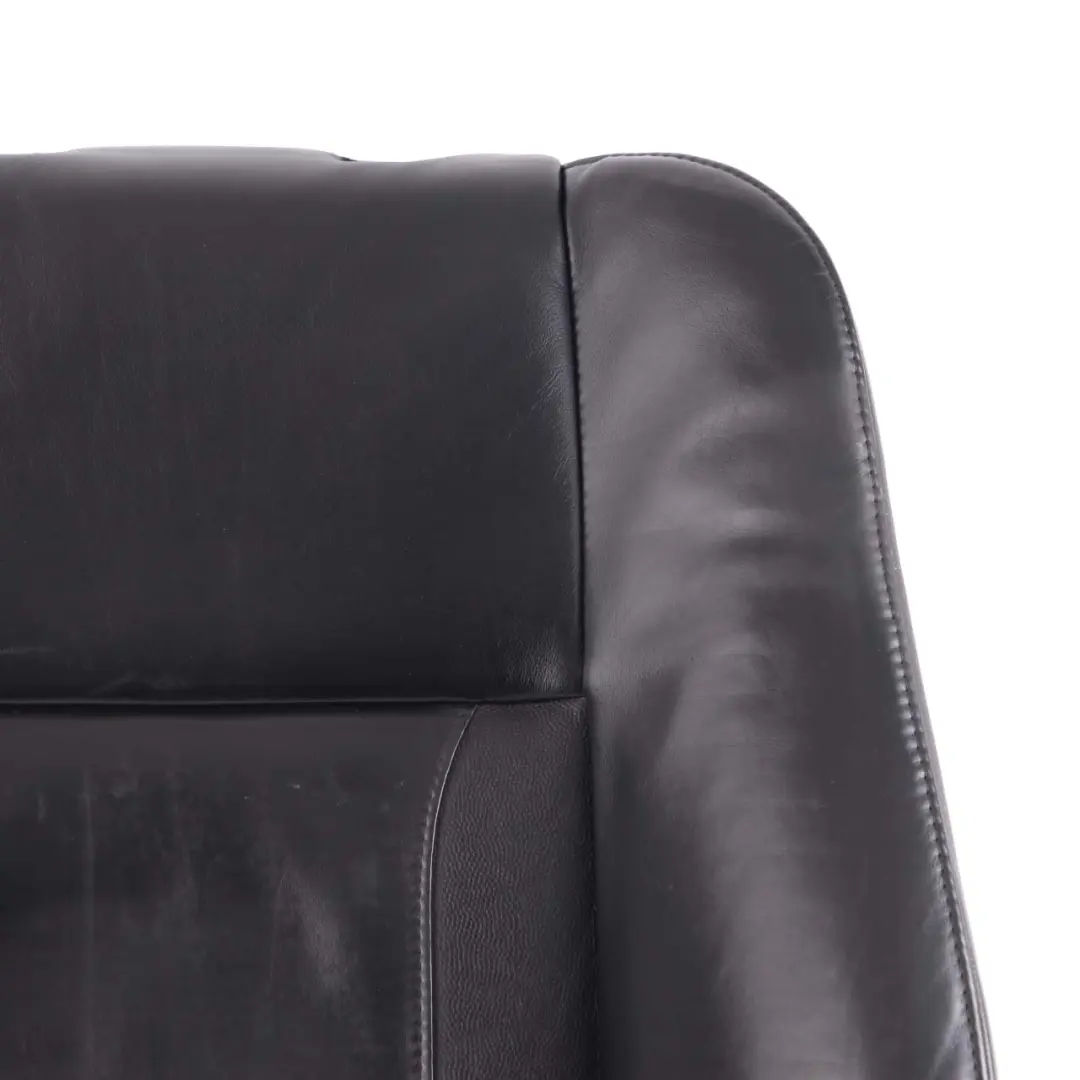 BMW X5 E53 Heated Front Sport Seat Backrest Cover Black Leather Walknappa - SKU 7131094 - Part number 7131094