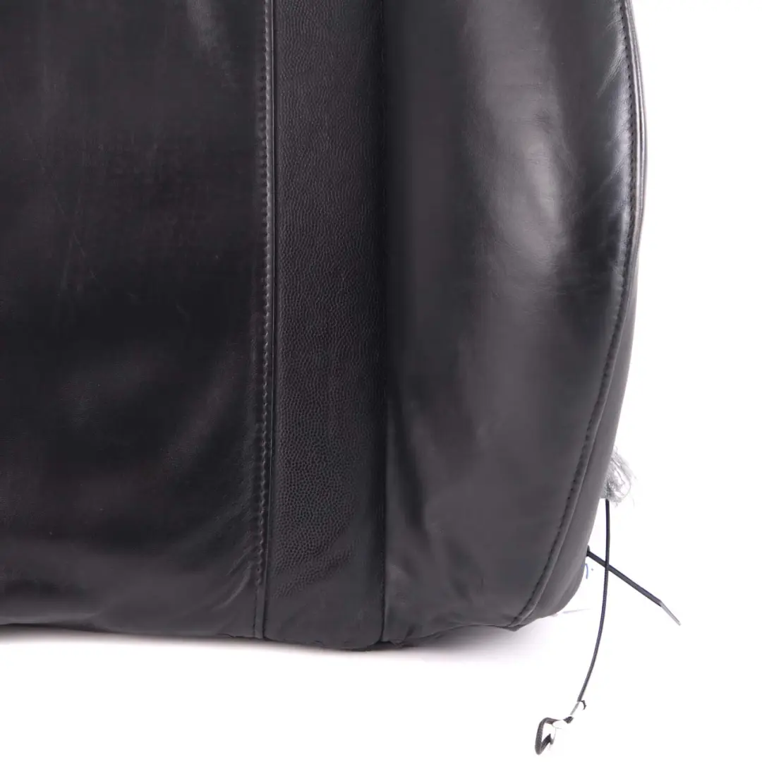 BMW X5 E53 Heated Front Sport Seat Backrest Cover Black Leather Walknappa - SKU 7131094 - Part number 7131094