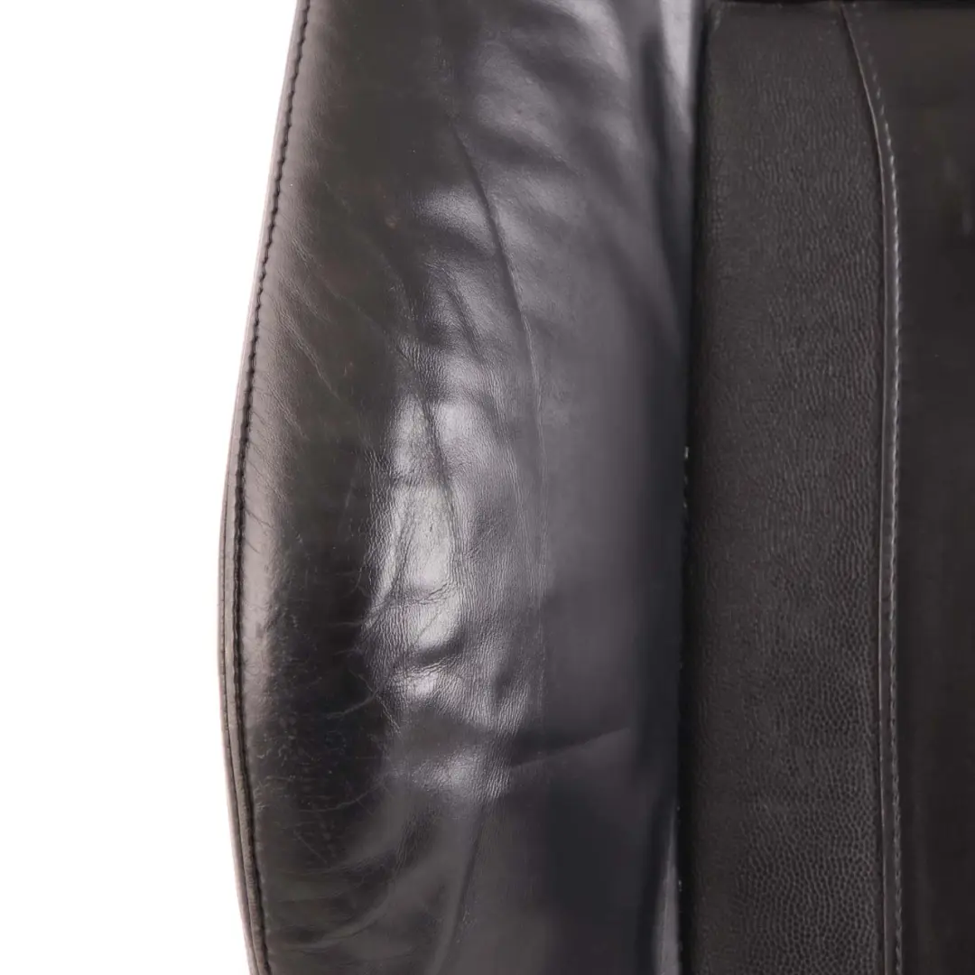 BMW X5 E53 Heated Front Sport Seat Backrest Cover Black Leather Walknappa - SKU 7131094 - Part number 7131094