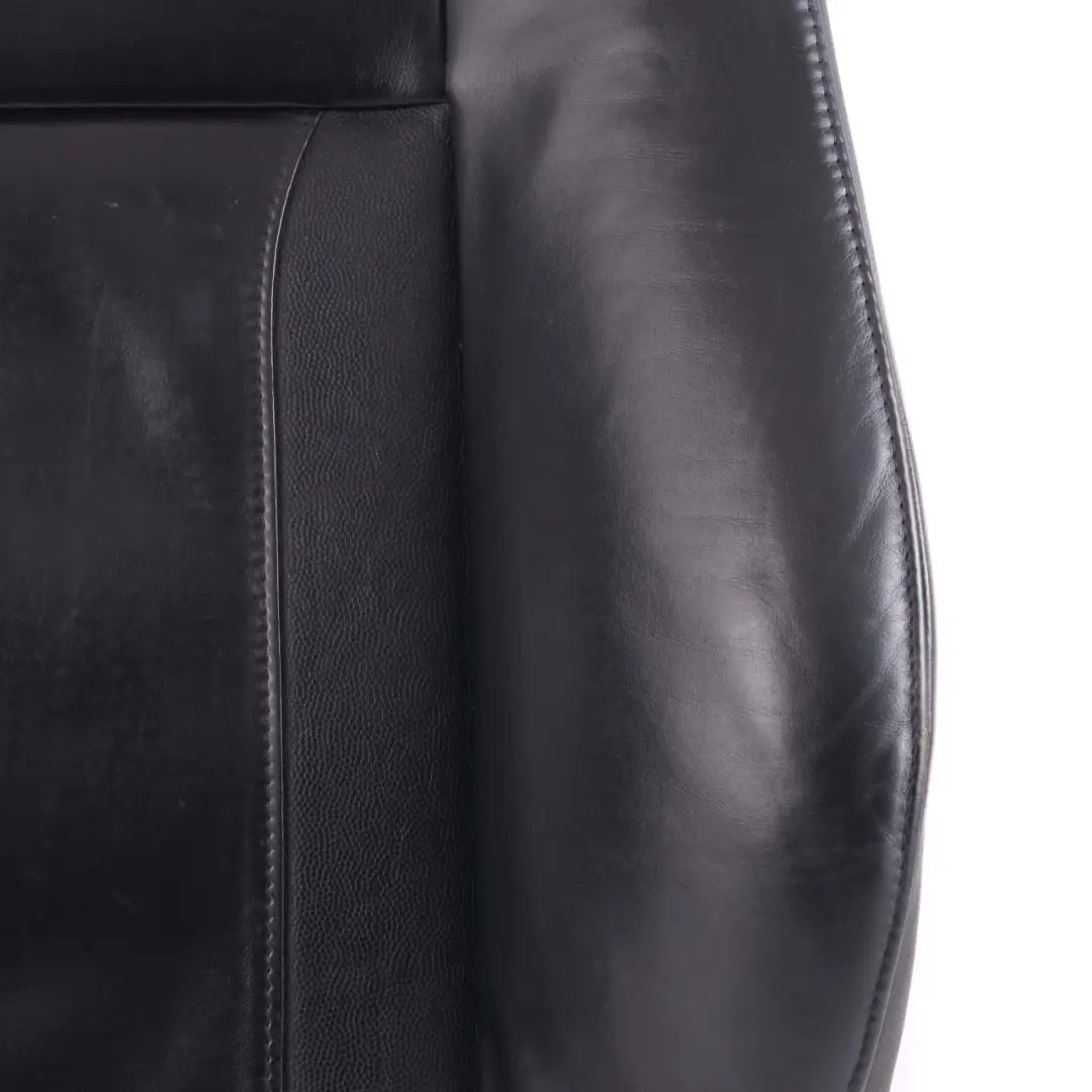 BMW X5 E53 Heated Front Sport Seat Backrest Cover Black Leather Walknappa - SKU 7131094 - Part number 7131094