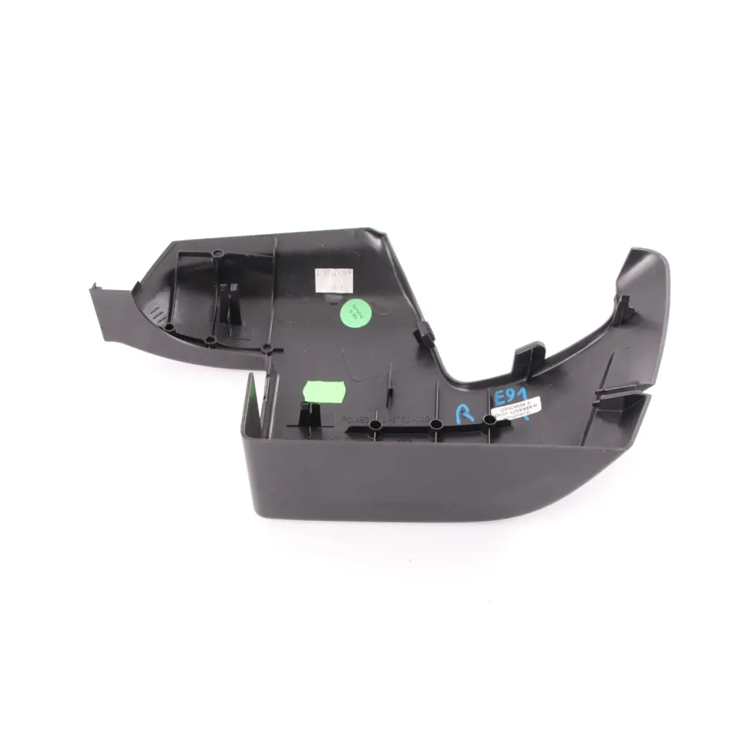 BMW E91 LCI Cover Seat Belt Trim Panel Right O/S Rear Seatbelt Black - SKU 7131796 - Part number 7068912