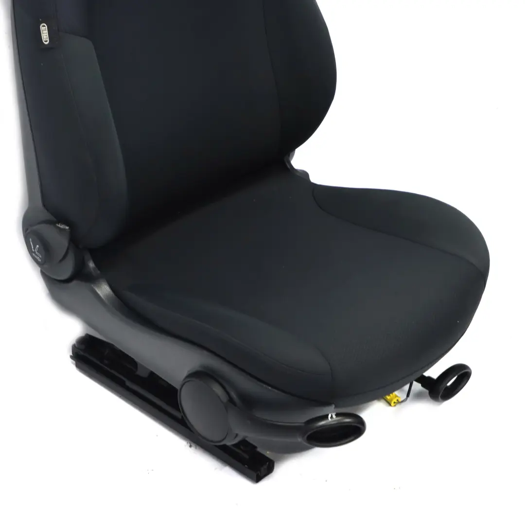 Delantero Derecho Tela Molette Asiento Panther Negro Interior para Mini R50 R52 con número de pieza 7131936 Mini R50 R52 Delantero Derecho Tela Molette Asiento Panther Negro Interior - SKU 7131936 - Número de pieza 7131936