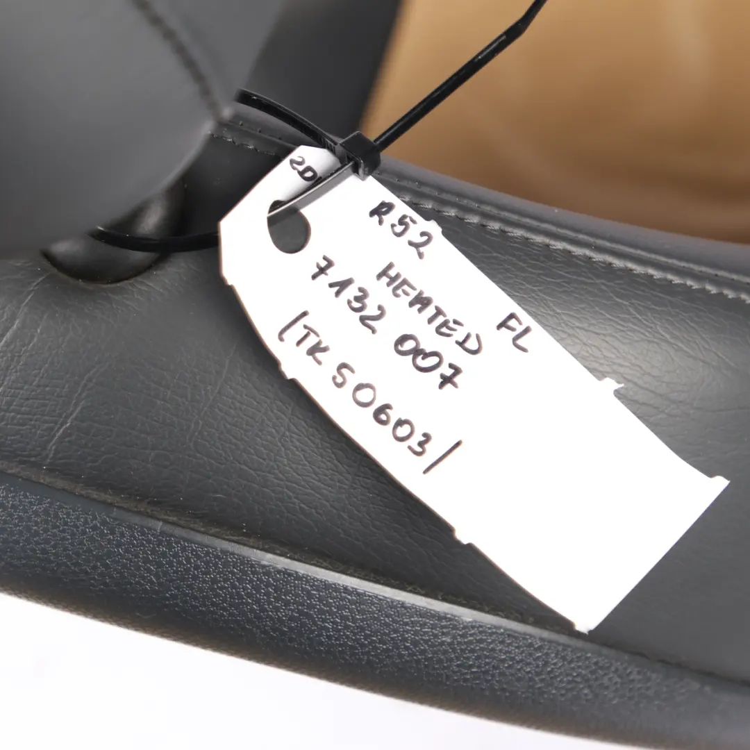  Front Seat Mini R52 Sport Heated Left N/S Leather Passenger Cordoba Beige - SKU 7132007 - Part number 7132007
