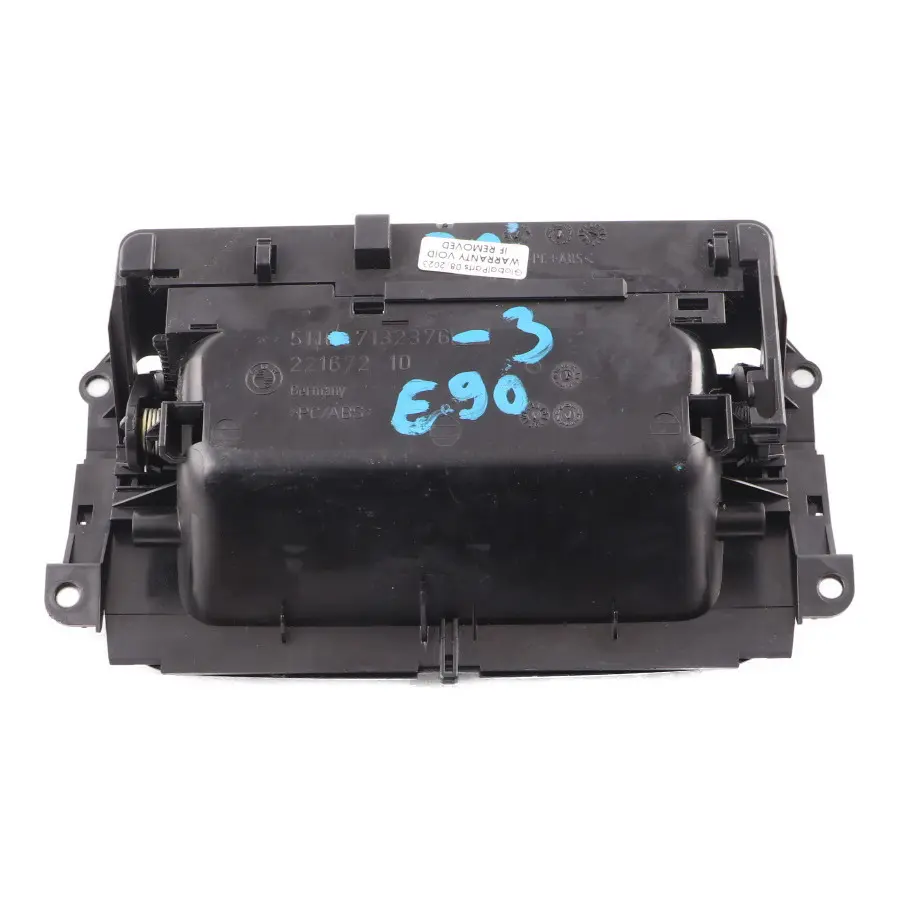 BMW E90 E91 Console Centrale Rangement Lunettes Soleil Aluminium Brossé 7132376 - SKU 7132376-3 - Numéro de pièce 6982453