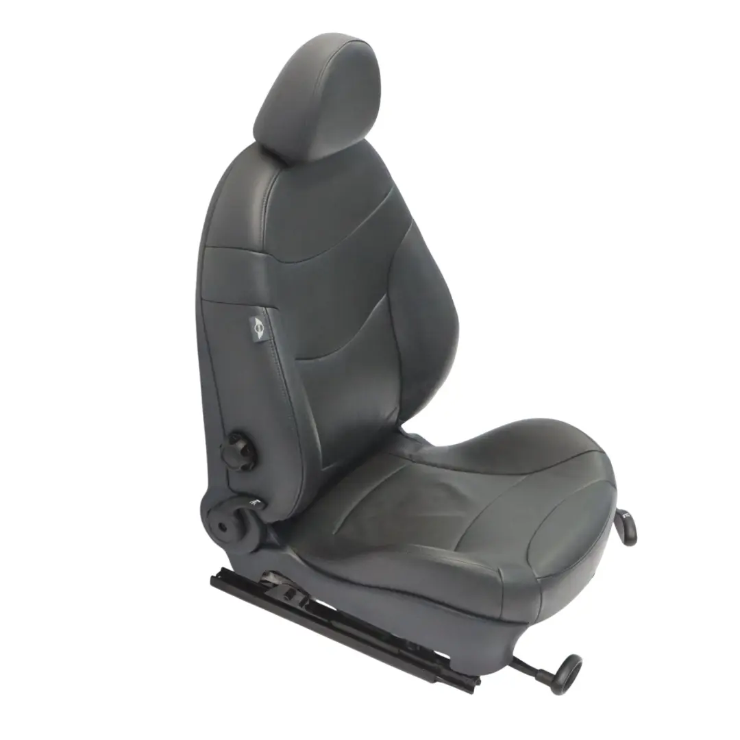 Mini Cooper One R50 R53 Sport Seat Front Left N/S Leather Gravity Panther Black - SKU 7132545-2 - Part number 7132545